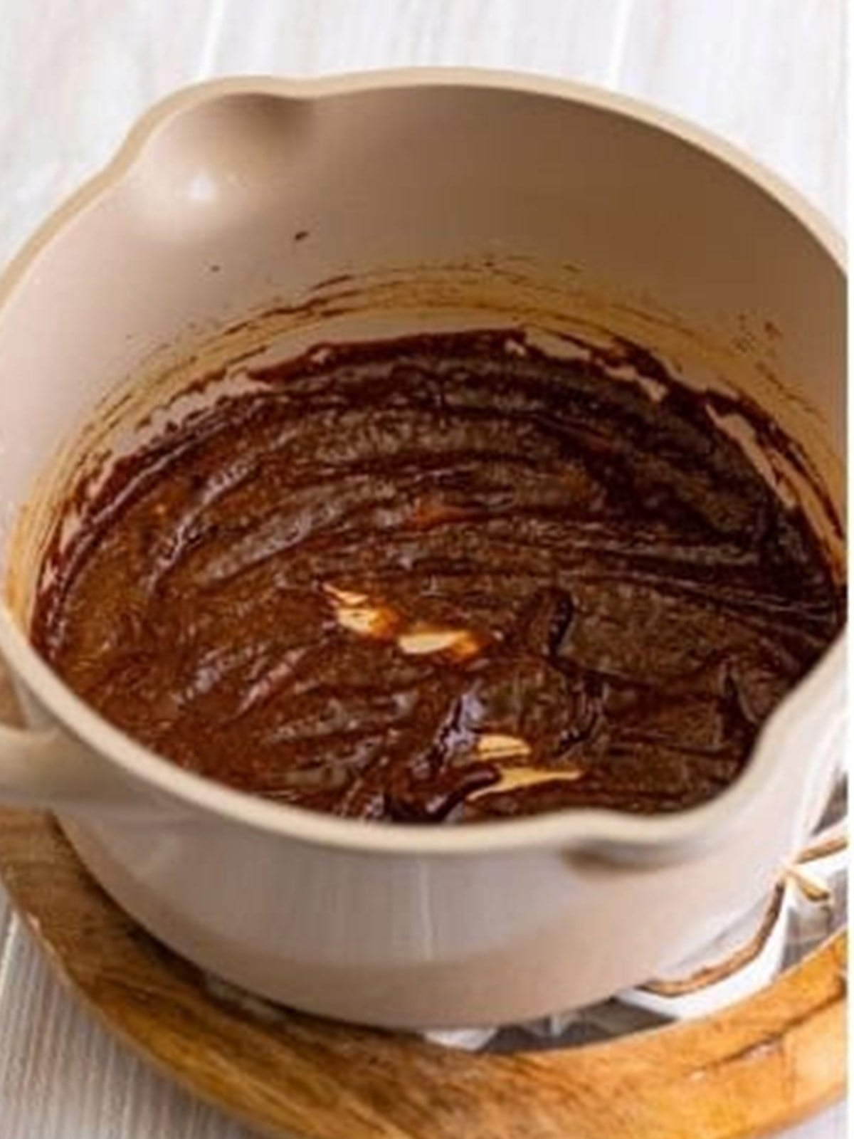 Butter and spices cooked into a roux to start homemade chicken enchiladas sauce.