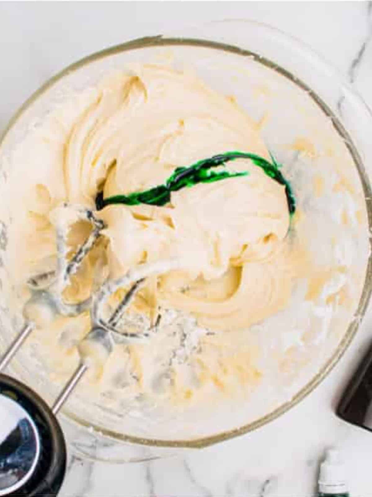 Mint extract mixed into the cream cheese mint dough.