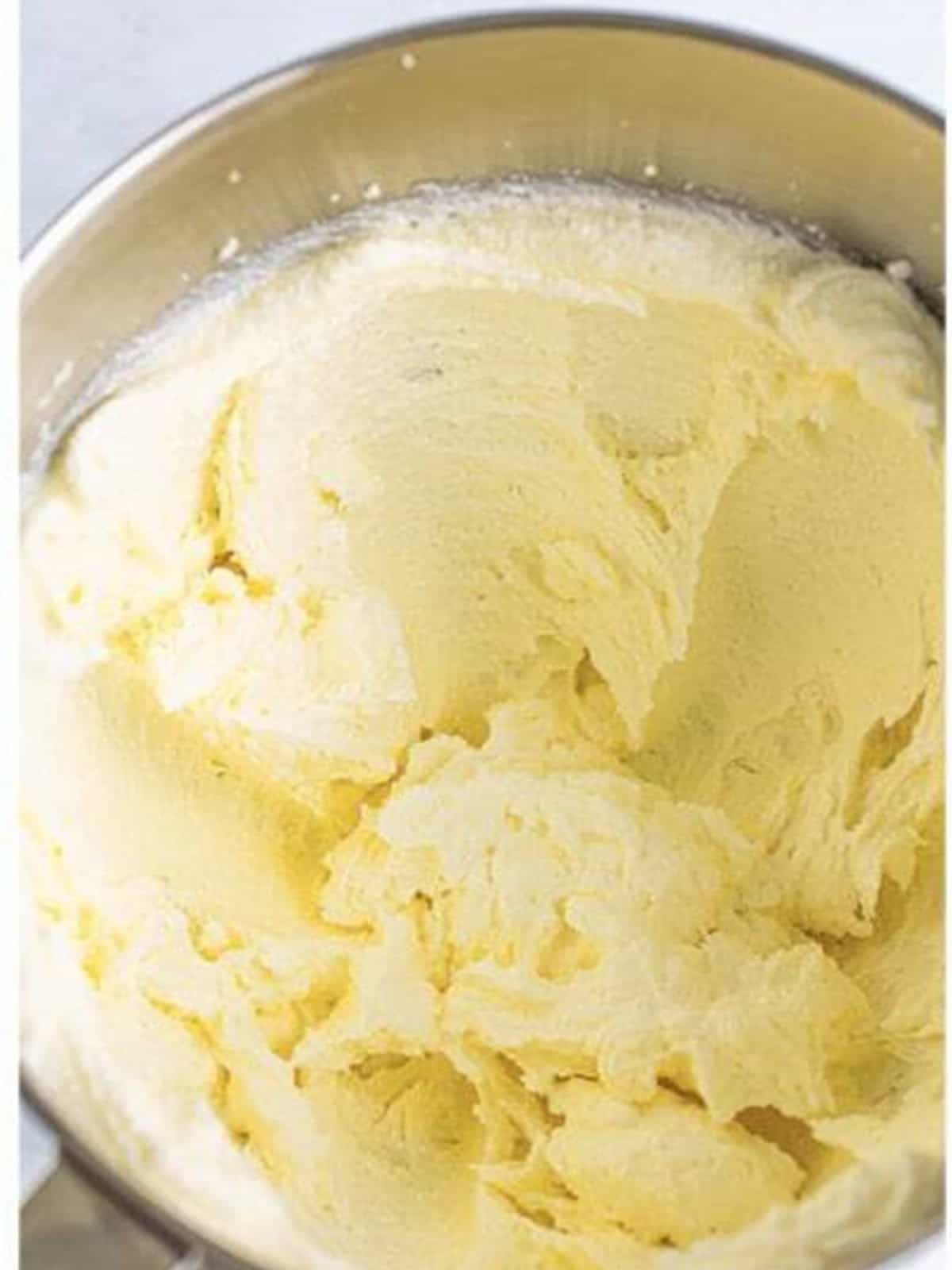 Butter and sugar creamed together in a stand mixer for golden Oreo cookies.