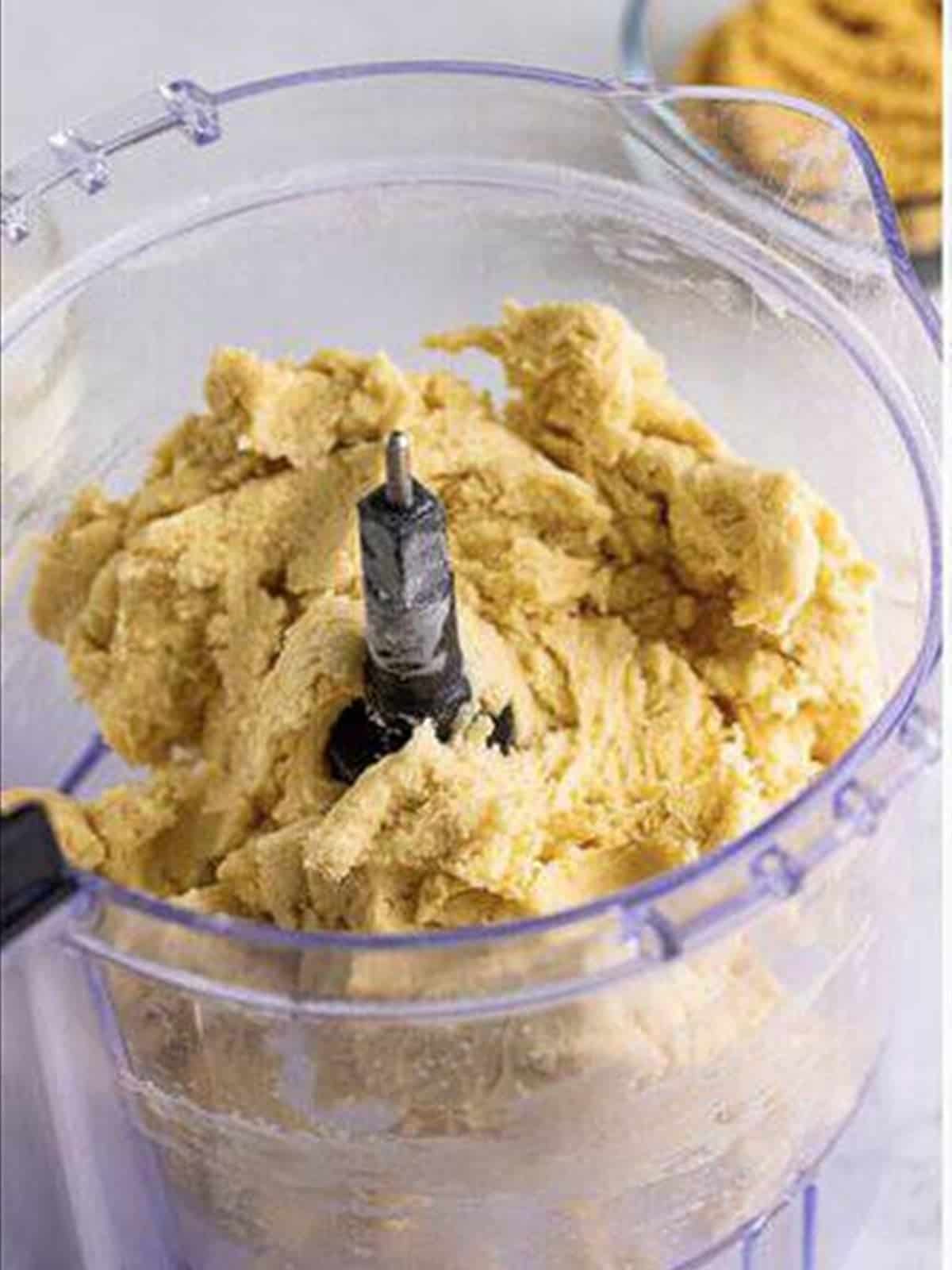 Dough forming in the food processor for homemade pop tarts.