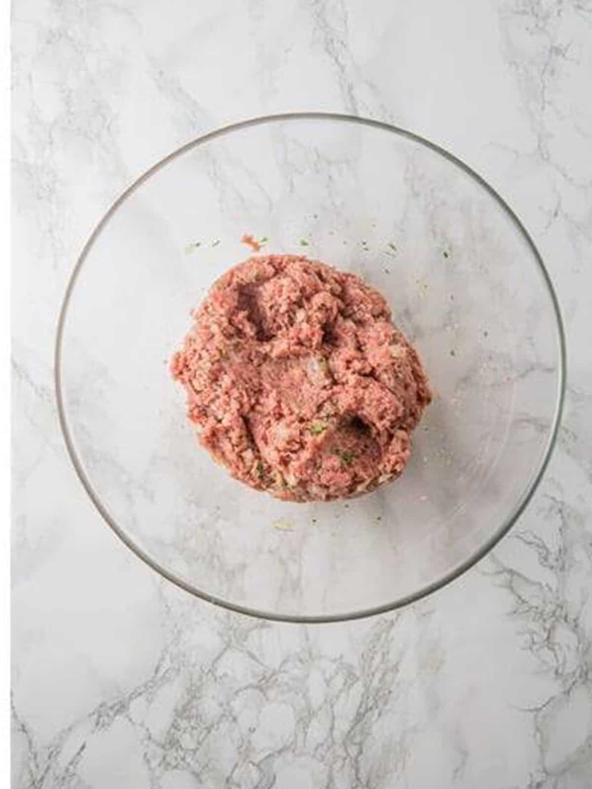 The honey BBQ meatball mixture mixed until fully combined.