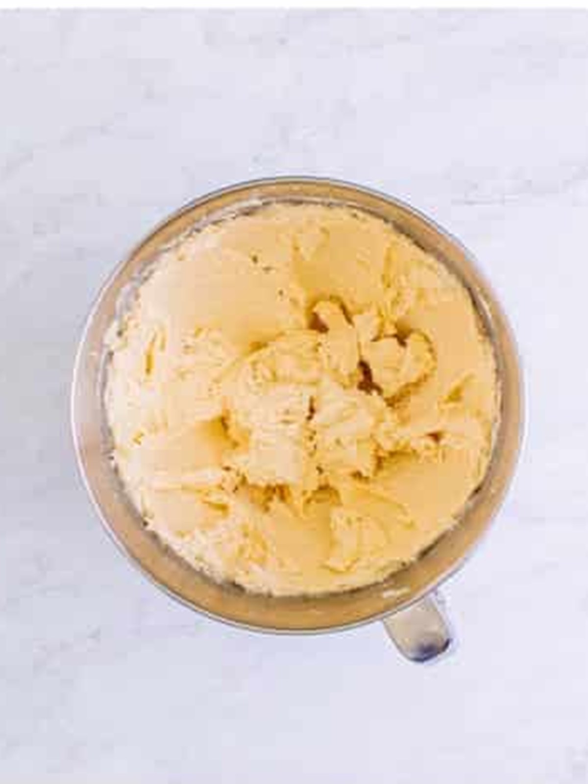 Creaming butter and sugar for marble cake batter