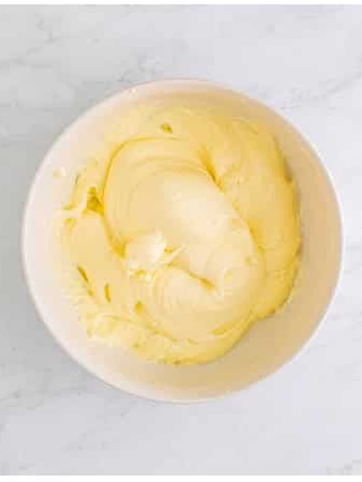 Smooth cream cheese filling for no bake cheesecake recipe.