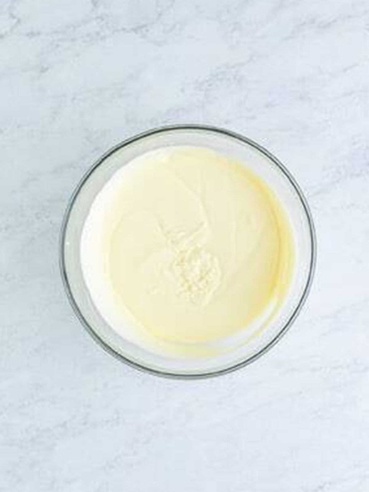 Whipped topping folded into the banana pudding mixture.