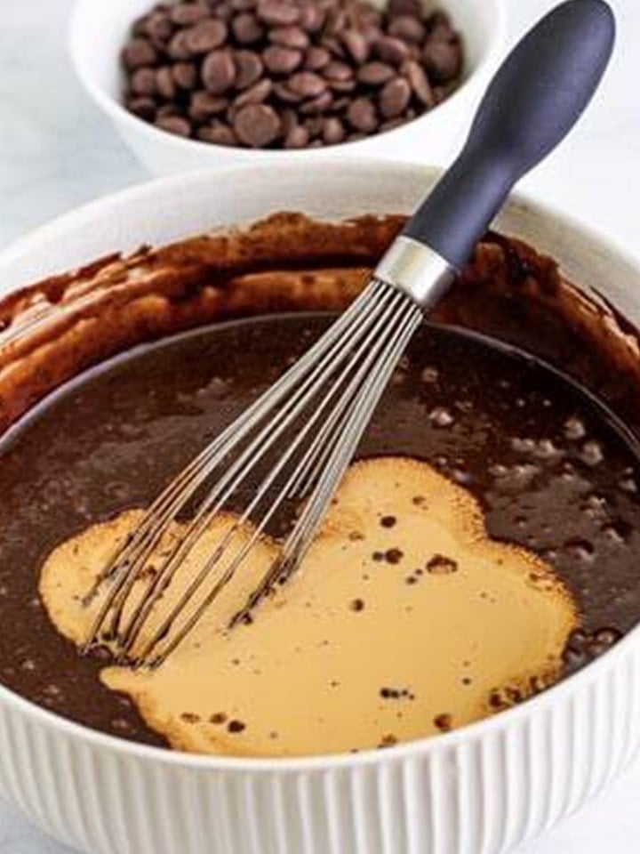 Baileys Irish Cream added to the chocolate cupcake batter.