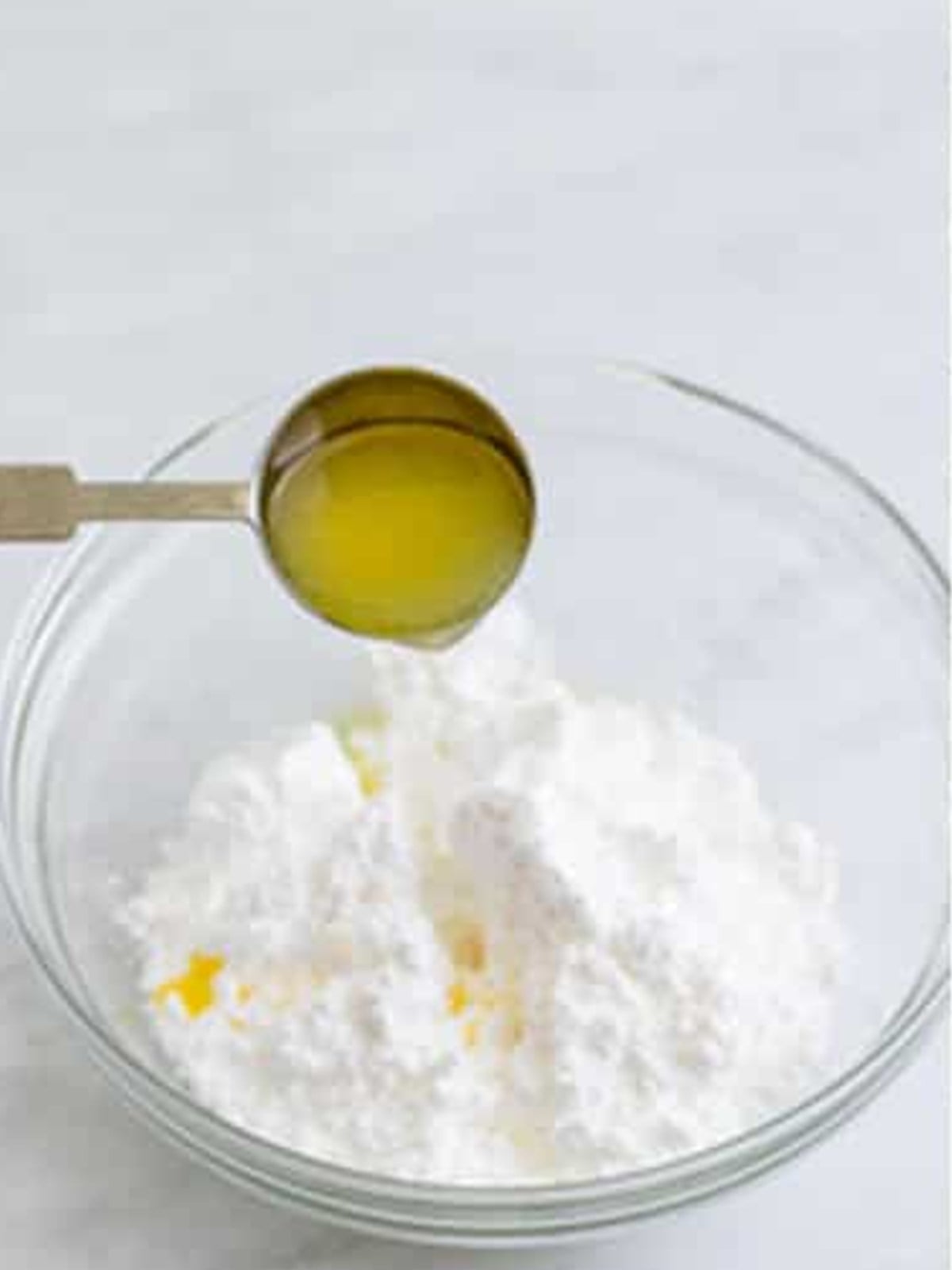 Powdered sugar whisked with fresh lemon juice into a smooth glaze.