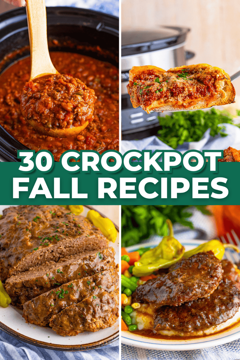 30 Crockpot Fall Recipes (Easy Slow Cooker Dinners)