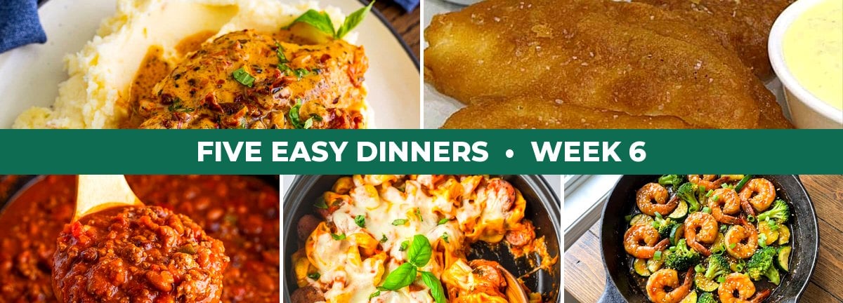Five Easy Dinners week 4 GLP-1 edition with New Orleans BBQ shrimp, grilled mahi, lemon chicken thighs, kimchi jjigae and avocado tuna salad